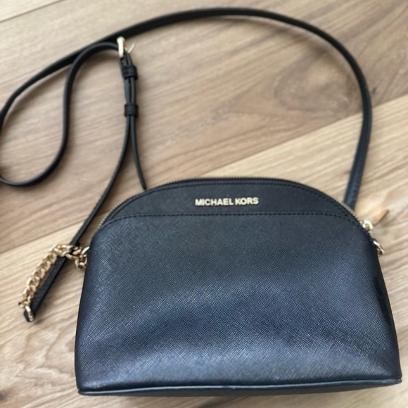 Michael Kors Emmy Medium Crossbody in Saffiano Leather Bag - Black (Pre-Owned) - Picture 6 of 7